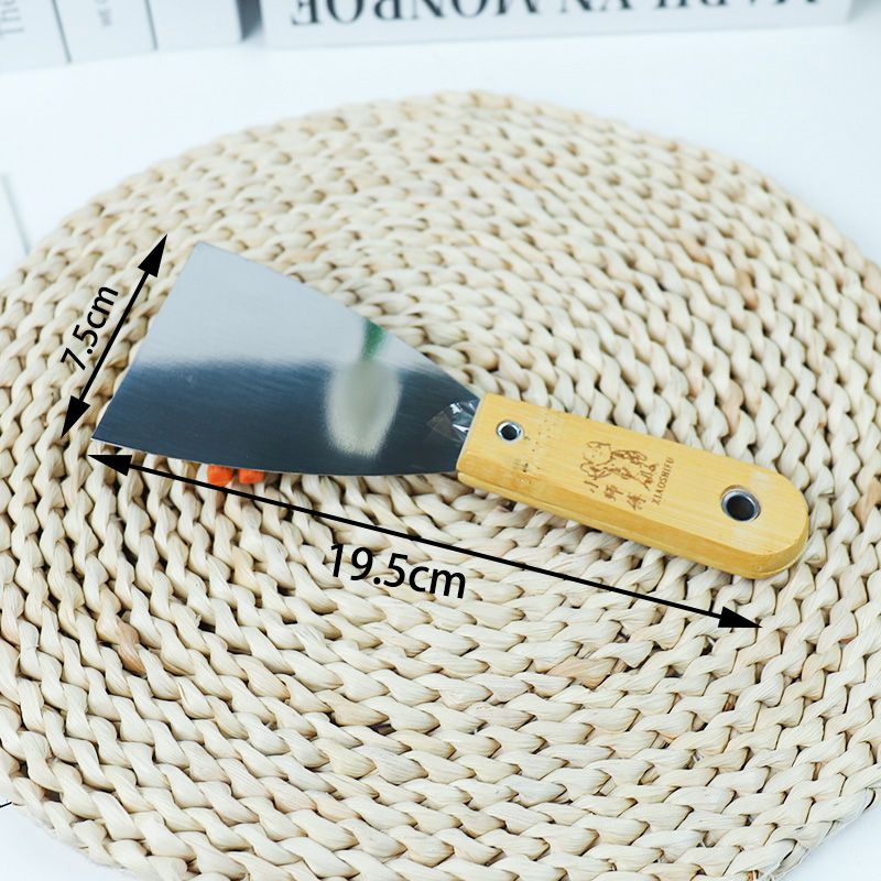 Bamboo Handle 3-Inch Oil Grey Knife (Putty Knife)