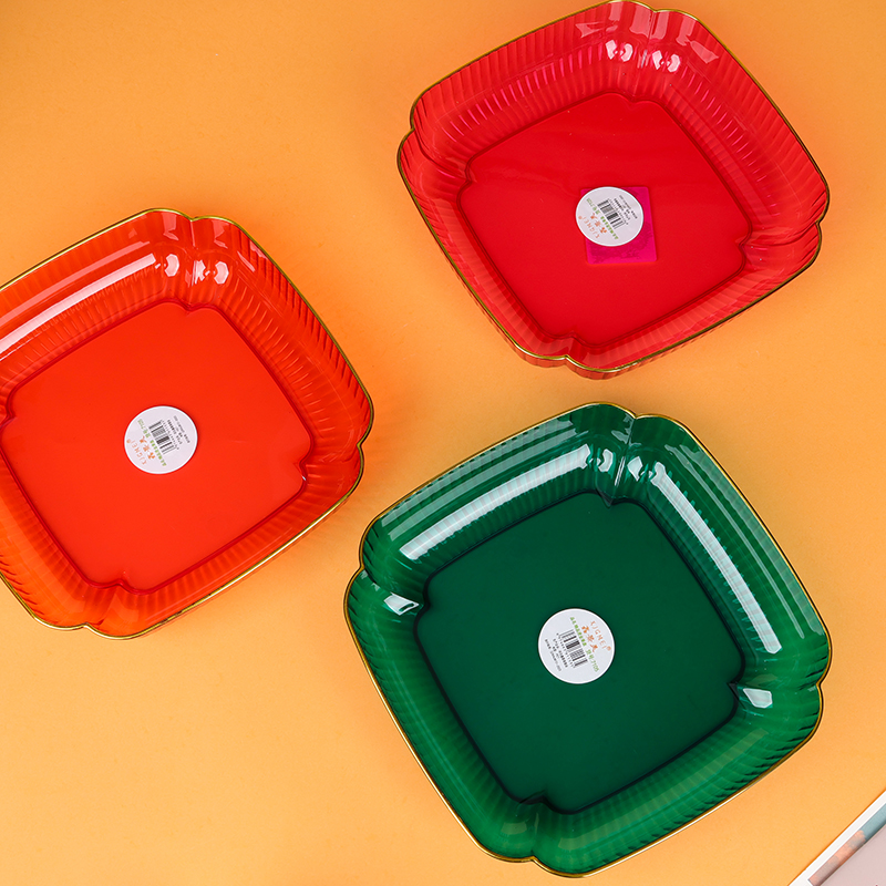 7105 bronzing color fruit plate