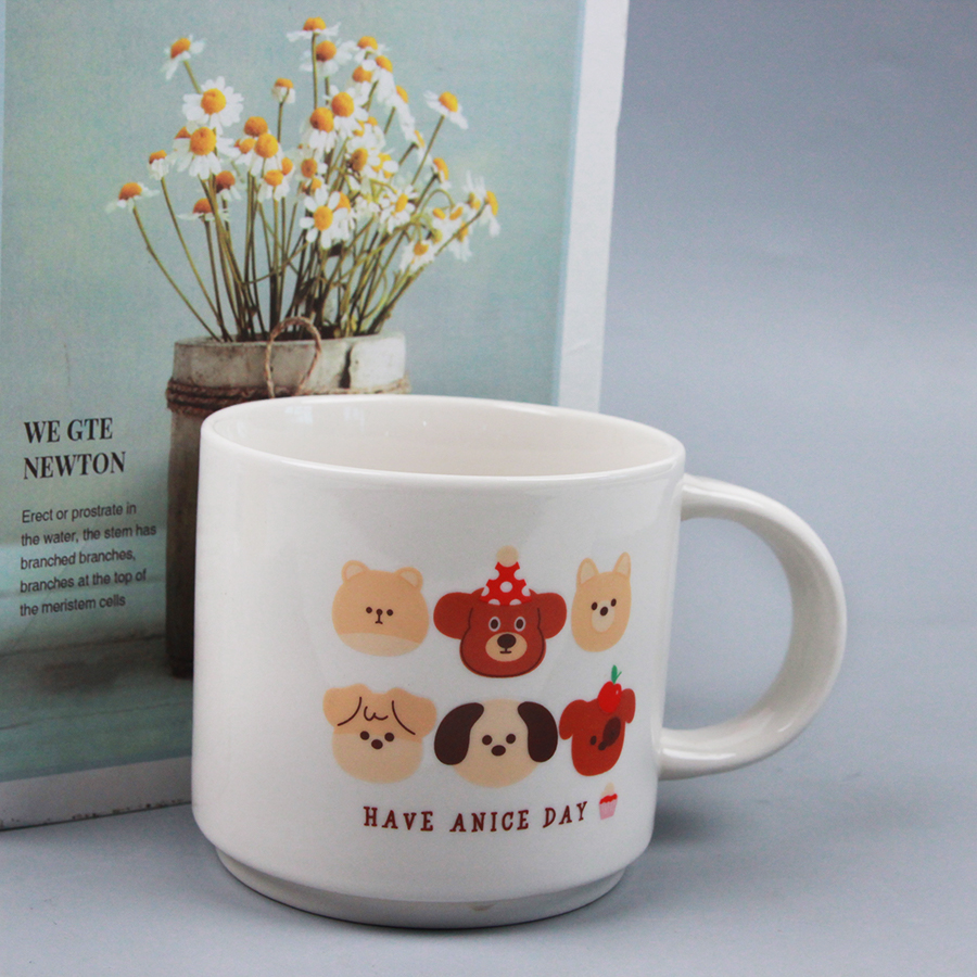 C1144 baked flower ceramic cup (random pattern) - Image 3