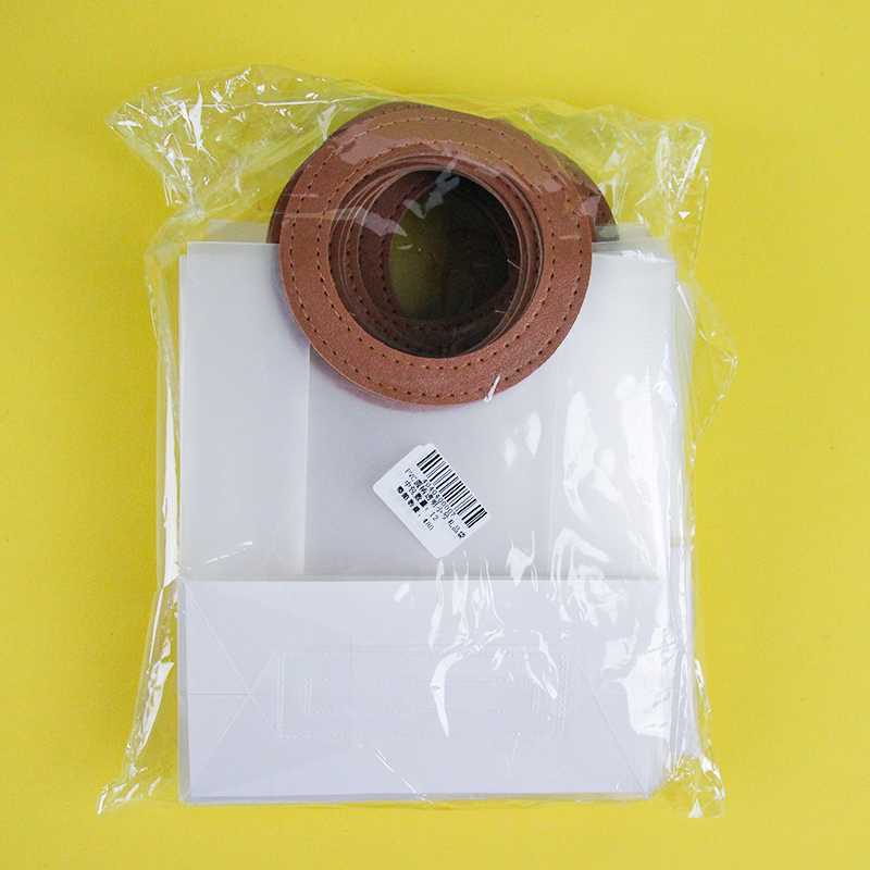 PVC round handle transparent small gift bag (vertical) 18.5*16.8