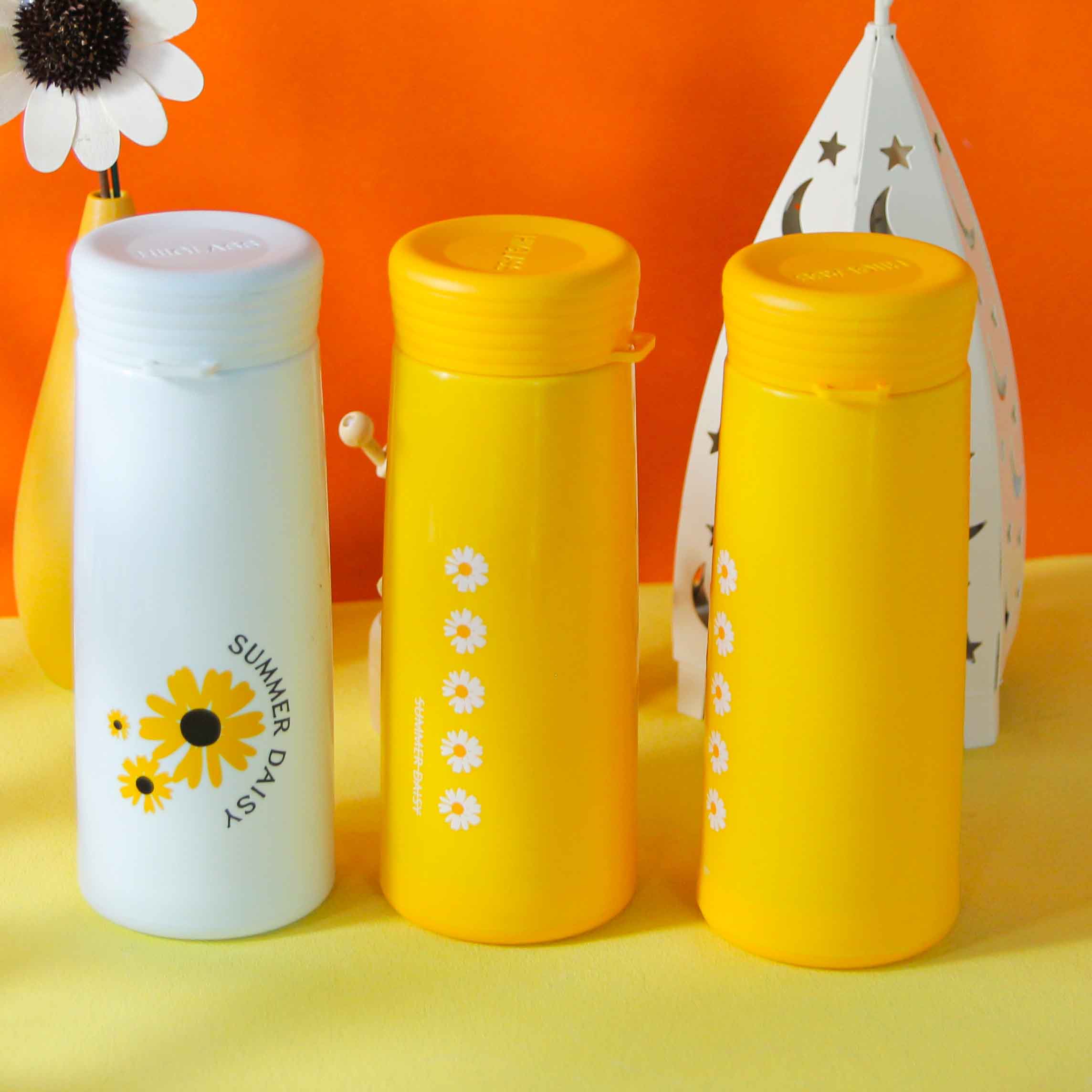 Molded Daisy Glass Cup (350ml)