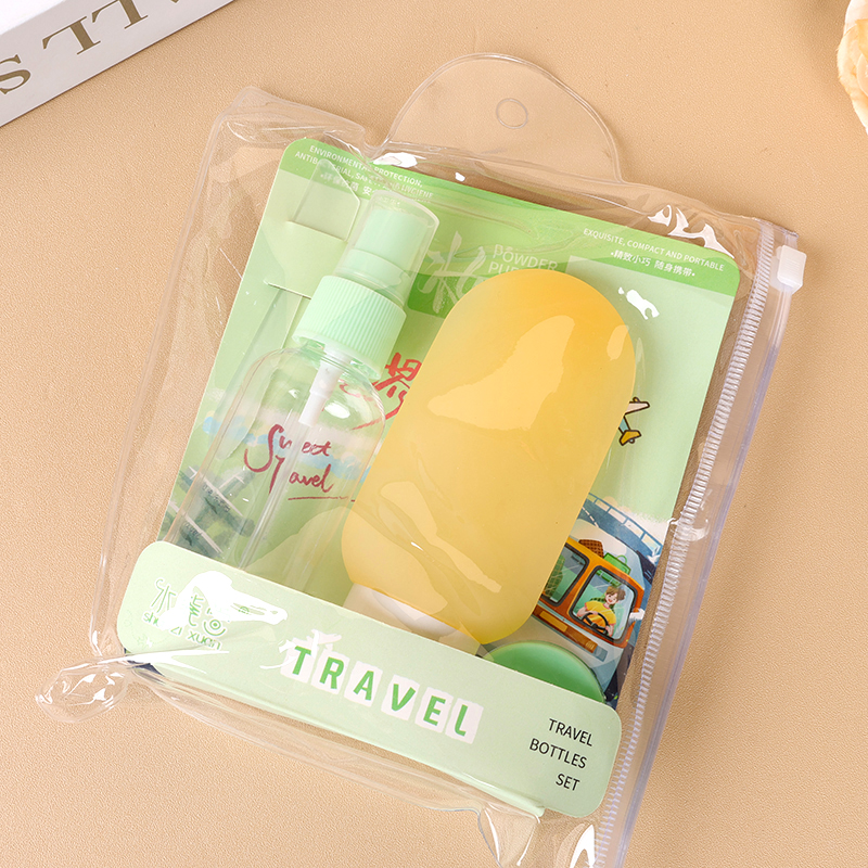 0741 water purple Xuan flower spray bottle three-piece set (60ml 50ml 10ml) - Image 3