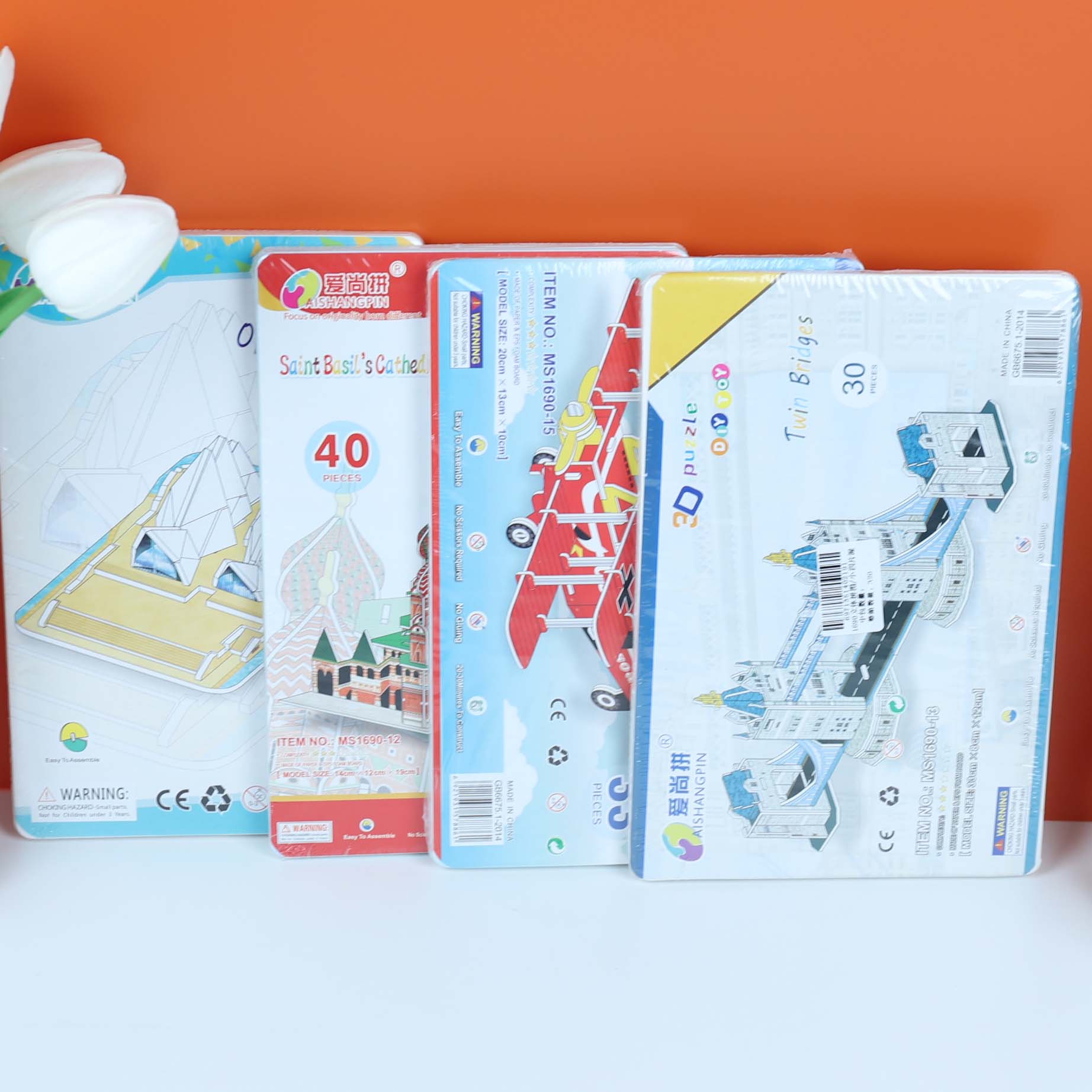 1690 3D Puzzle/Small Four-Mixed Pack - Ảnh 3