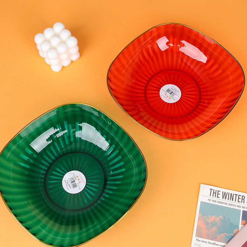 7103 gilded square fruit plate