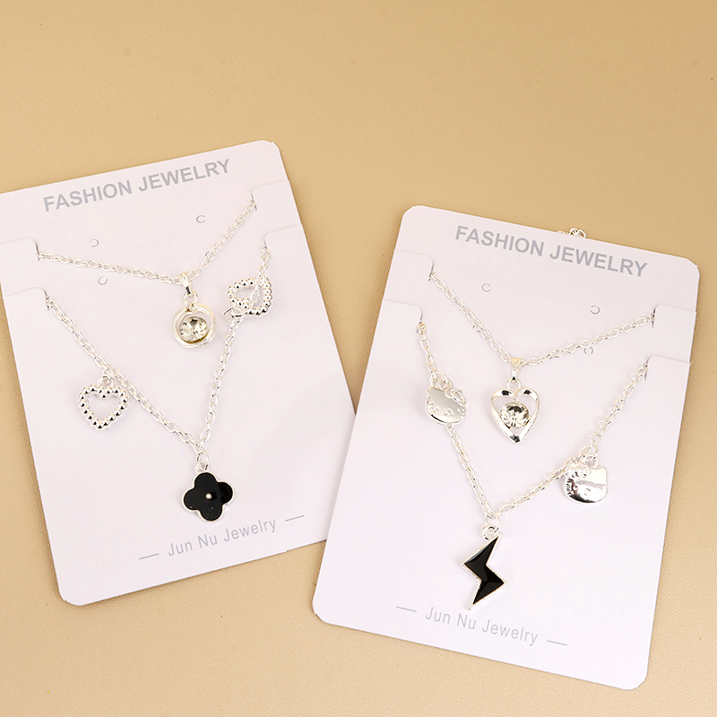 New silver Pendant Bracelet Necklace Combination