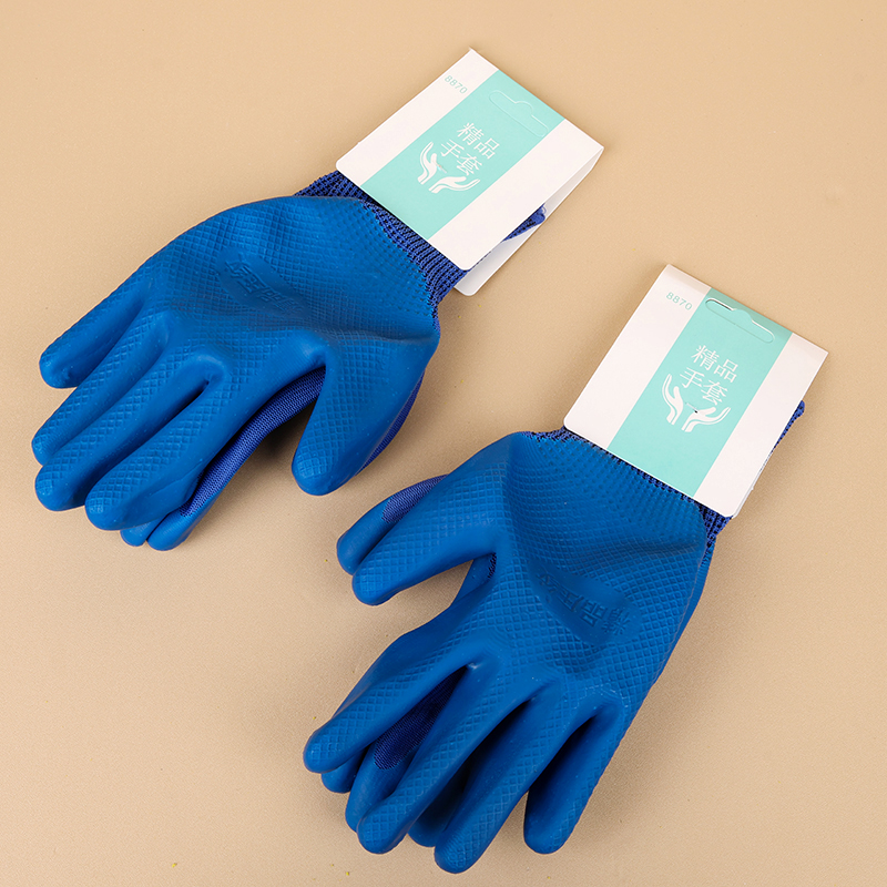 8870 embossed rubber gloves (color random)
