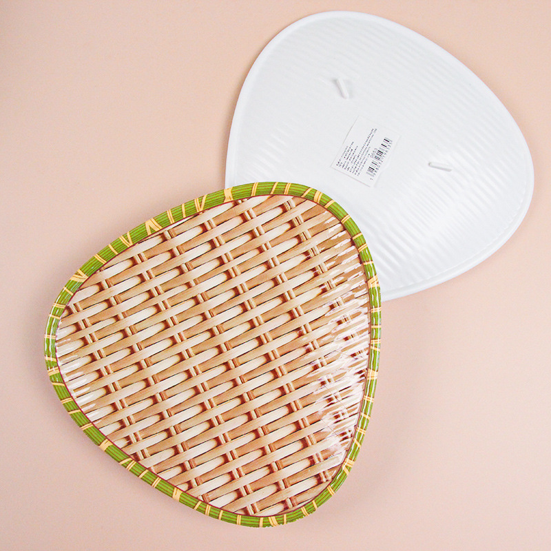 Lc212 Bamboo Woven Heart-Shaped Fruit Dish - Image 4