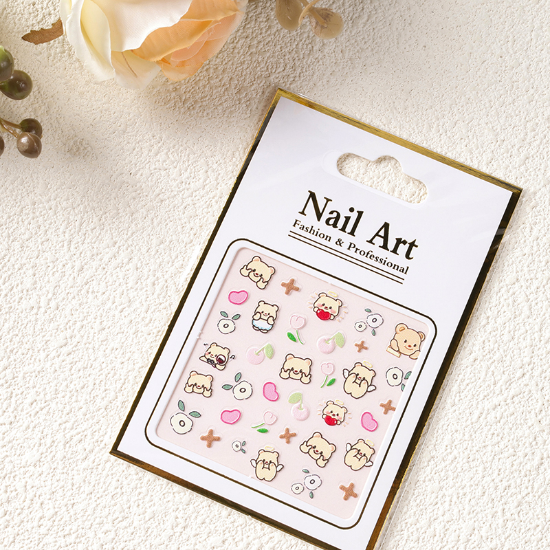 5D embossed children's nail stickers - Image 3