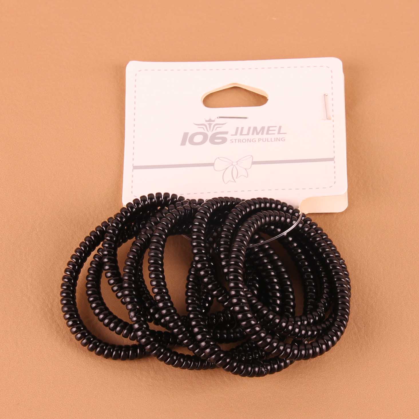 Header Cards Packaging Ten Caterpillar Spiral Hair Ties