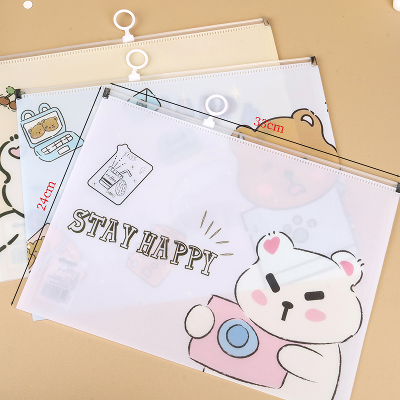 XX-1906 Heart Bear Pull Edge Bag (A4)