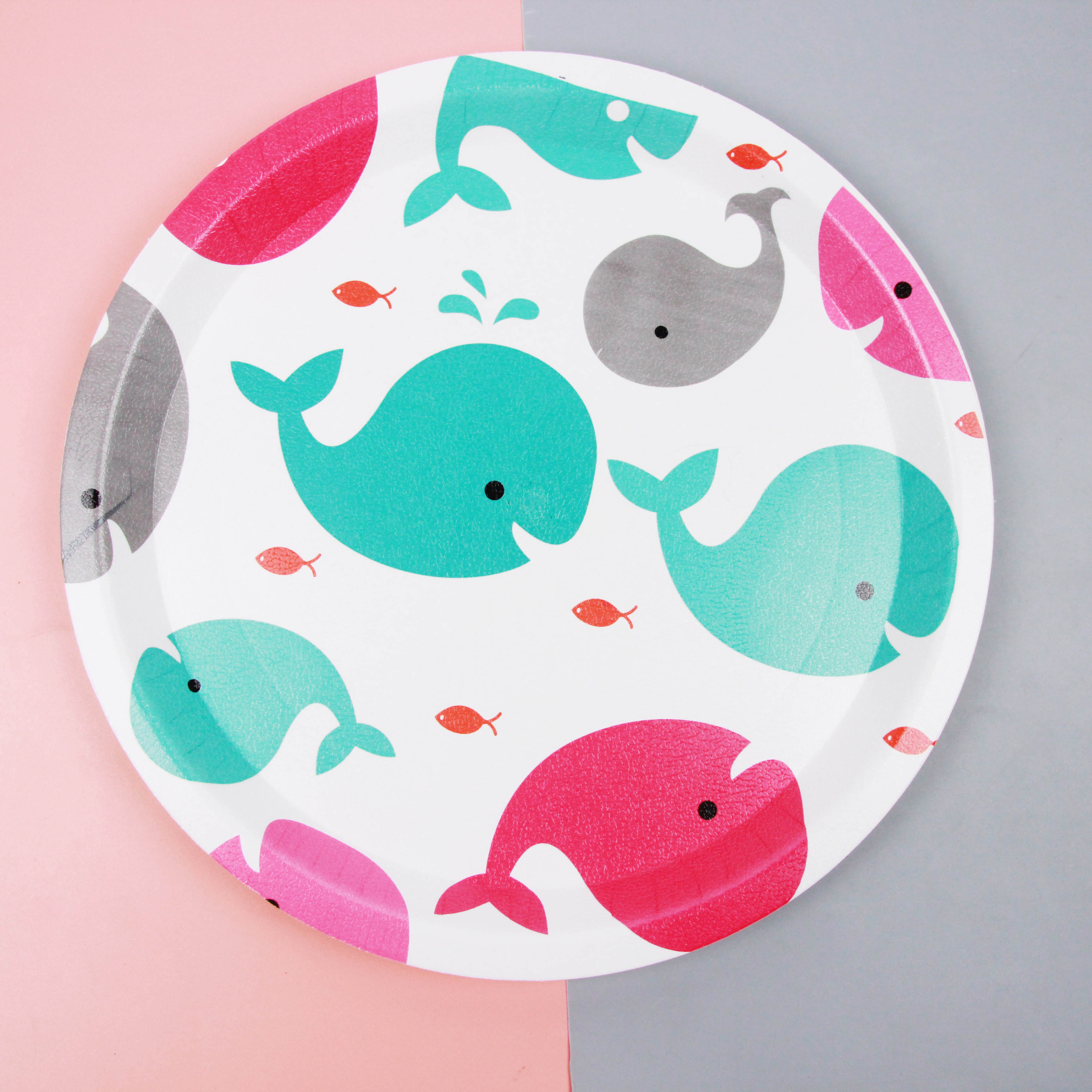 8611 multifunctional cartoon round dinner plate