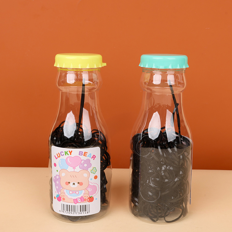 Bottled Bun Maker Unbreakable Hair Ties (Black)