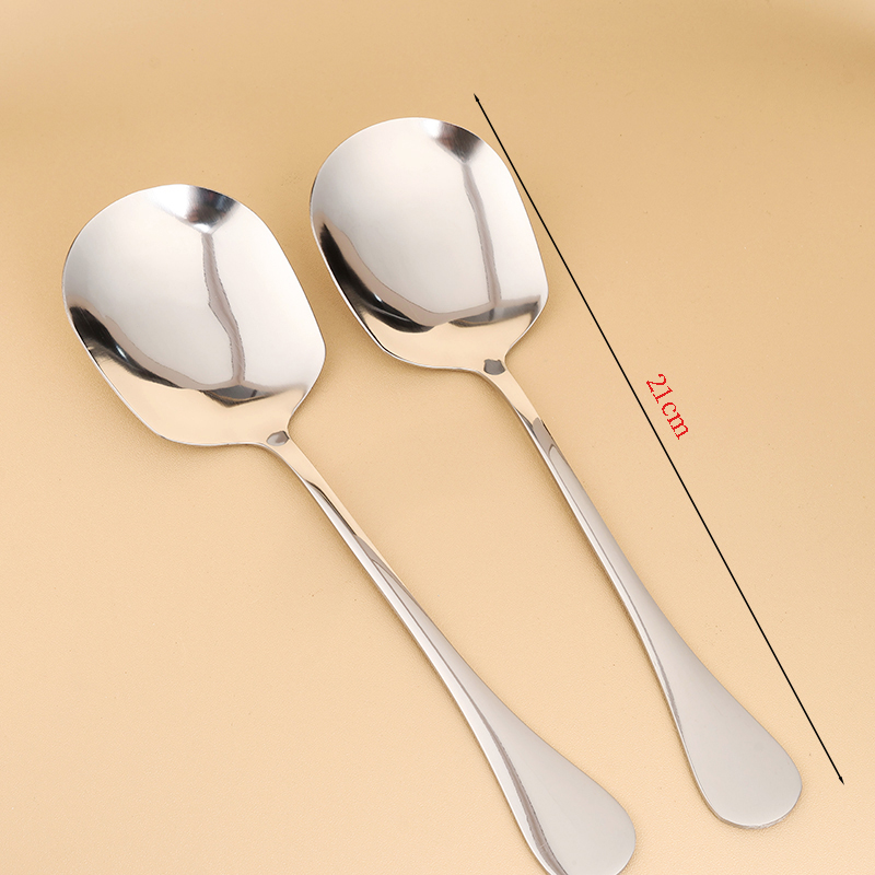 Square head spoon with thick smooth handle (500)