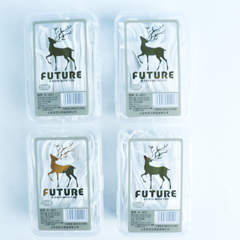 A-401 Boxed Little Deer Dental Floss (50 Pieces)