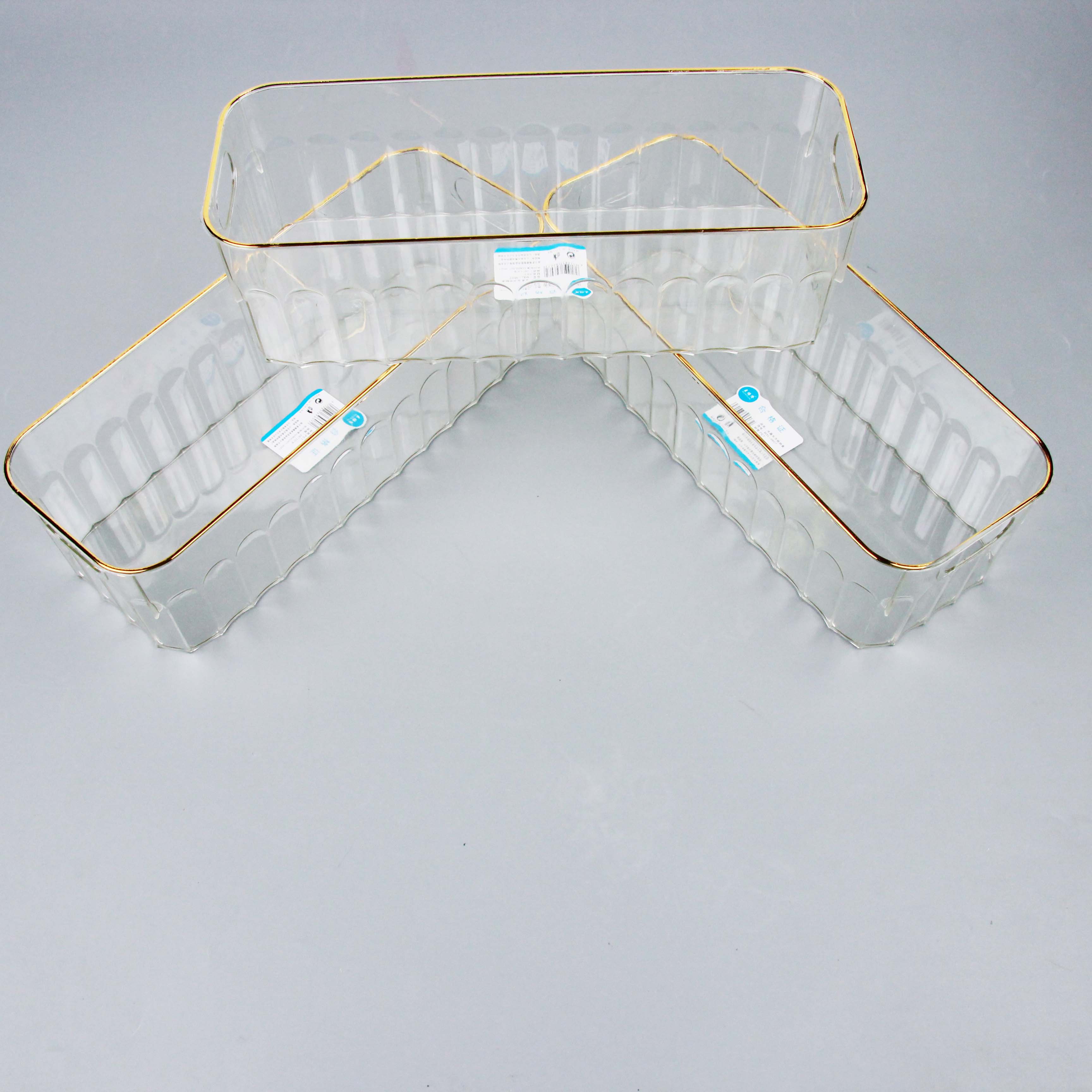 9607 Gold-Rimmed Storage Box