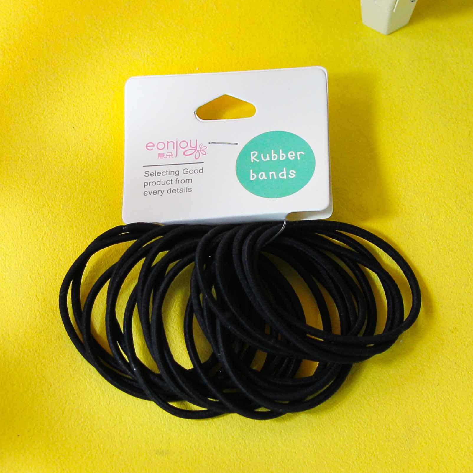 Twenty Seamless Elastic Hair Ties Header Cards Packaging