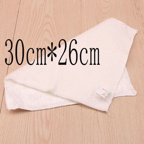 30*26 White Bamboo Fiber Cleaning Cloths