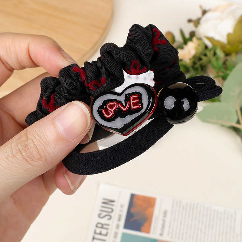 Heart Accessories Bow Printed Intestinal Circle - Image 3
