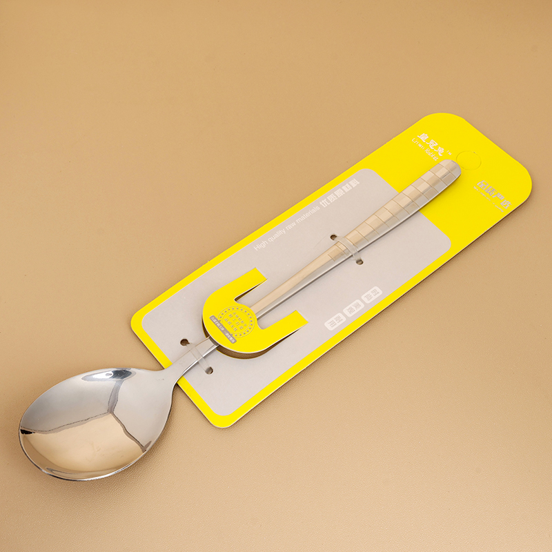 6353 crown rabbit checkered Korean style No.1 round spoon - Image 2