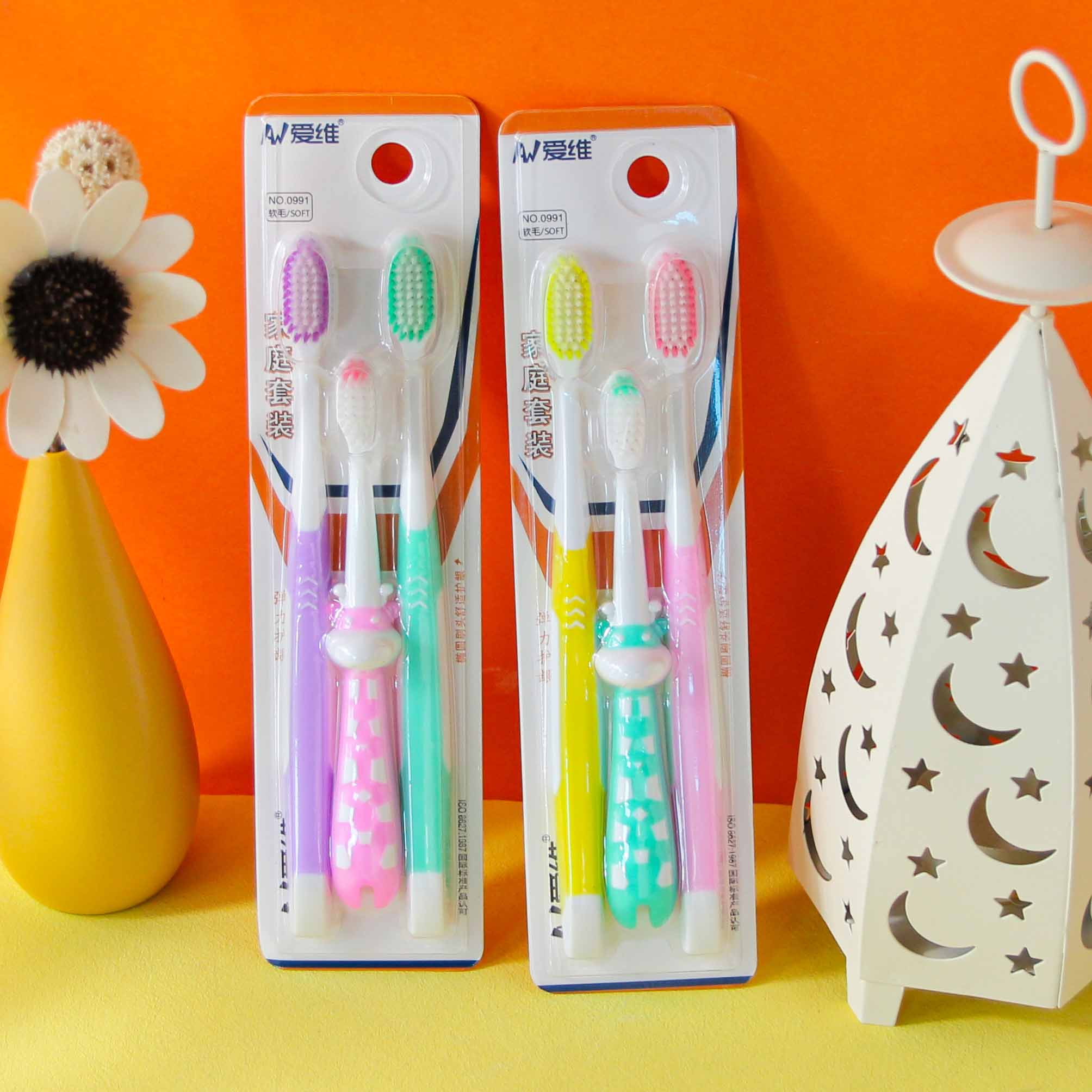 Aiwei 0991 Family Pack Toothbrush