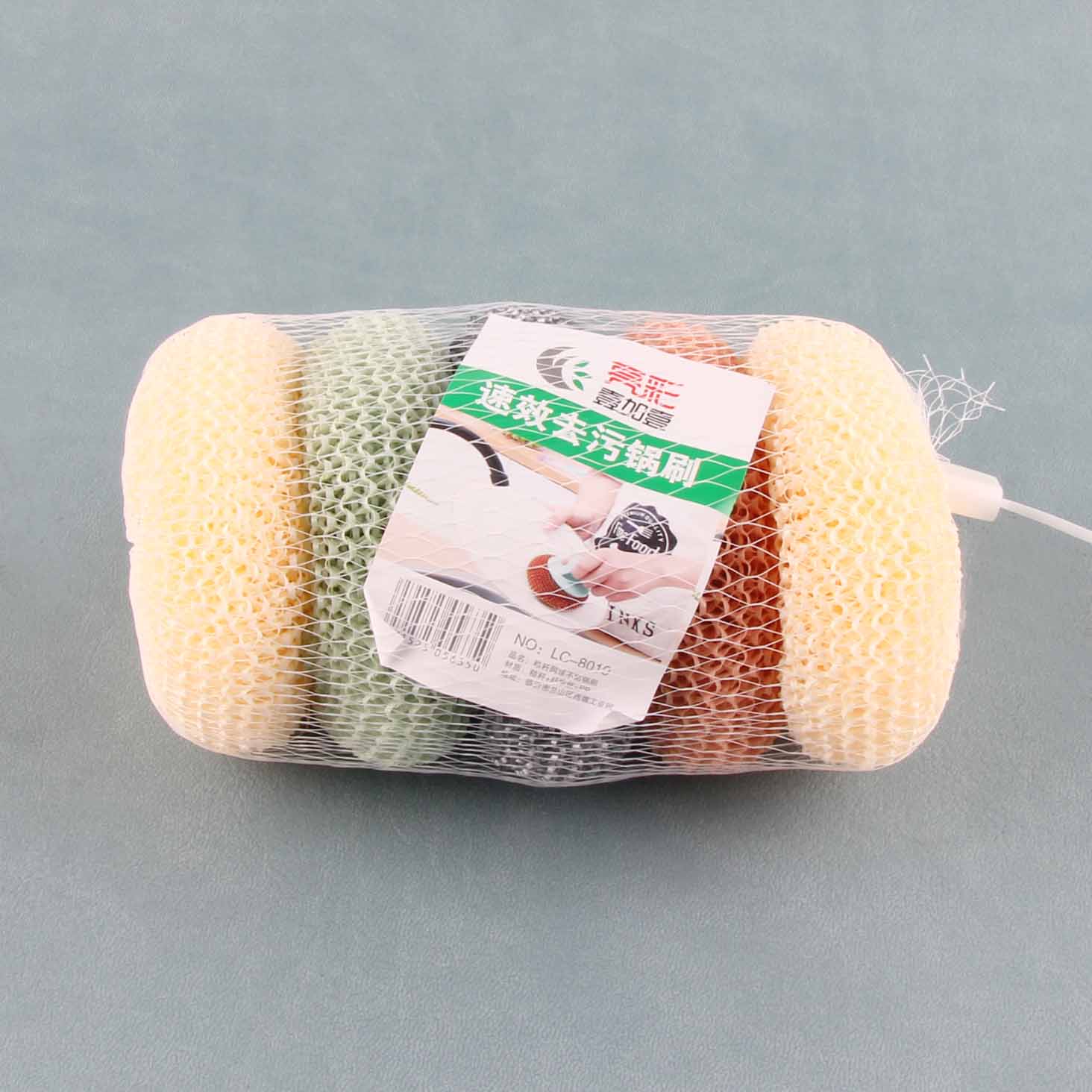 Bright Color 8010 Five Non-Stick Pot Brush Heads