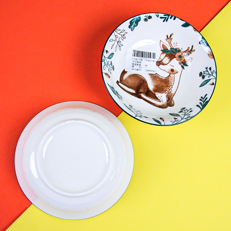 7 Inch Aviation Bowl (Happy Deer)