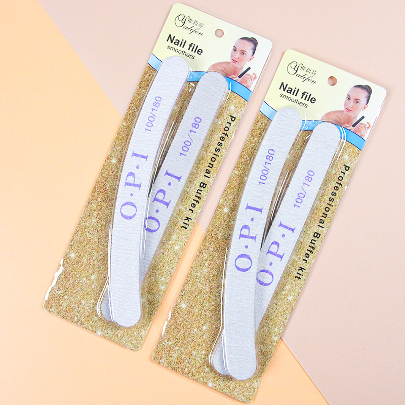 Suction card for two nail files