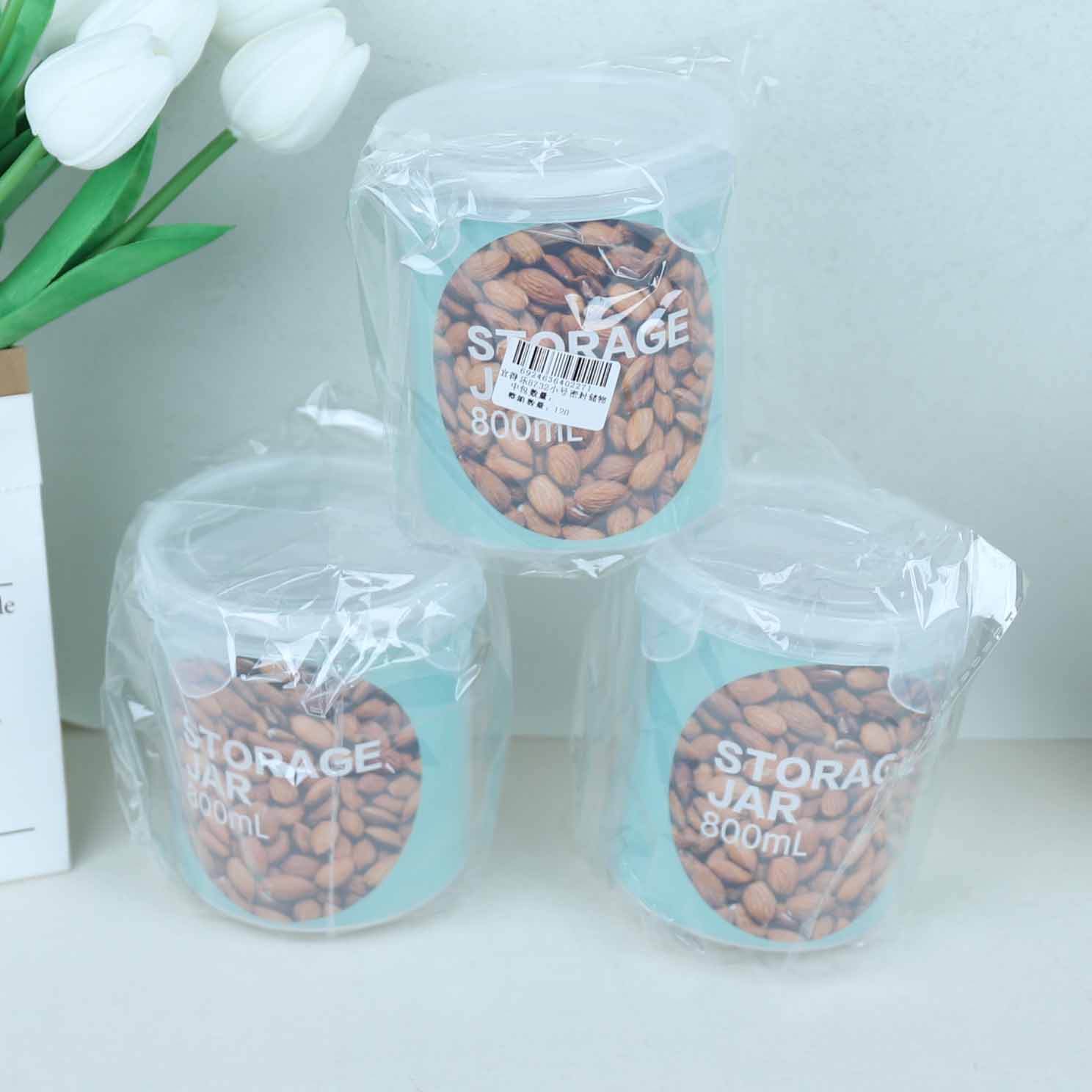 Yidele Small Sealed Storage Jar 8732 - Ảnh 3