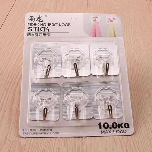 Yulong 8120 Six Traceless Adhesive Hooks