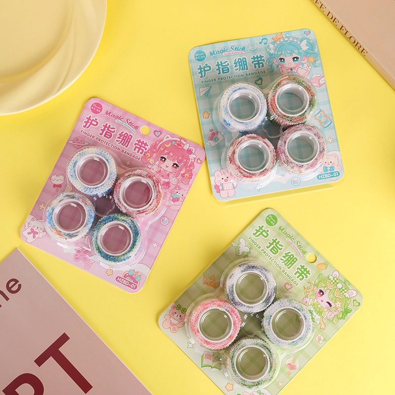 Pick up the card pack four finger protection bandage (mixed)