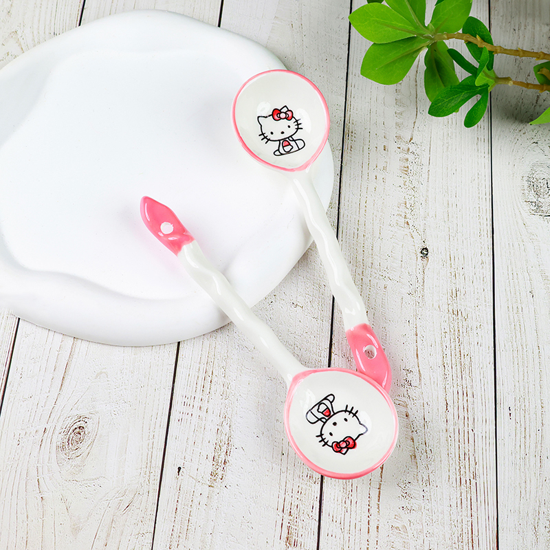 Net red twist ceramic spoon (480,KT cat)
