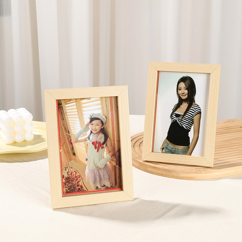 Fine imitation wood photo frame (6 inches) - Image 2
