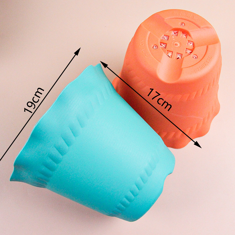 A-26 Wave Edge Colored Flower Pot