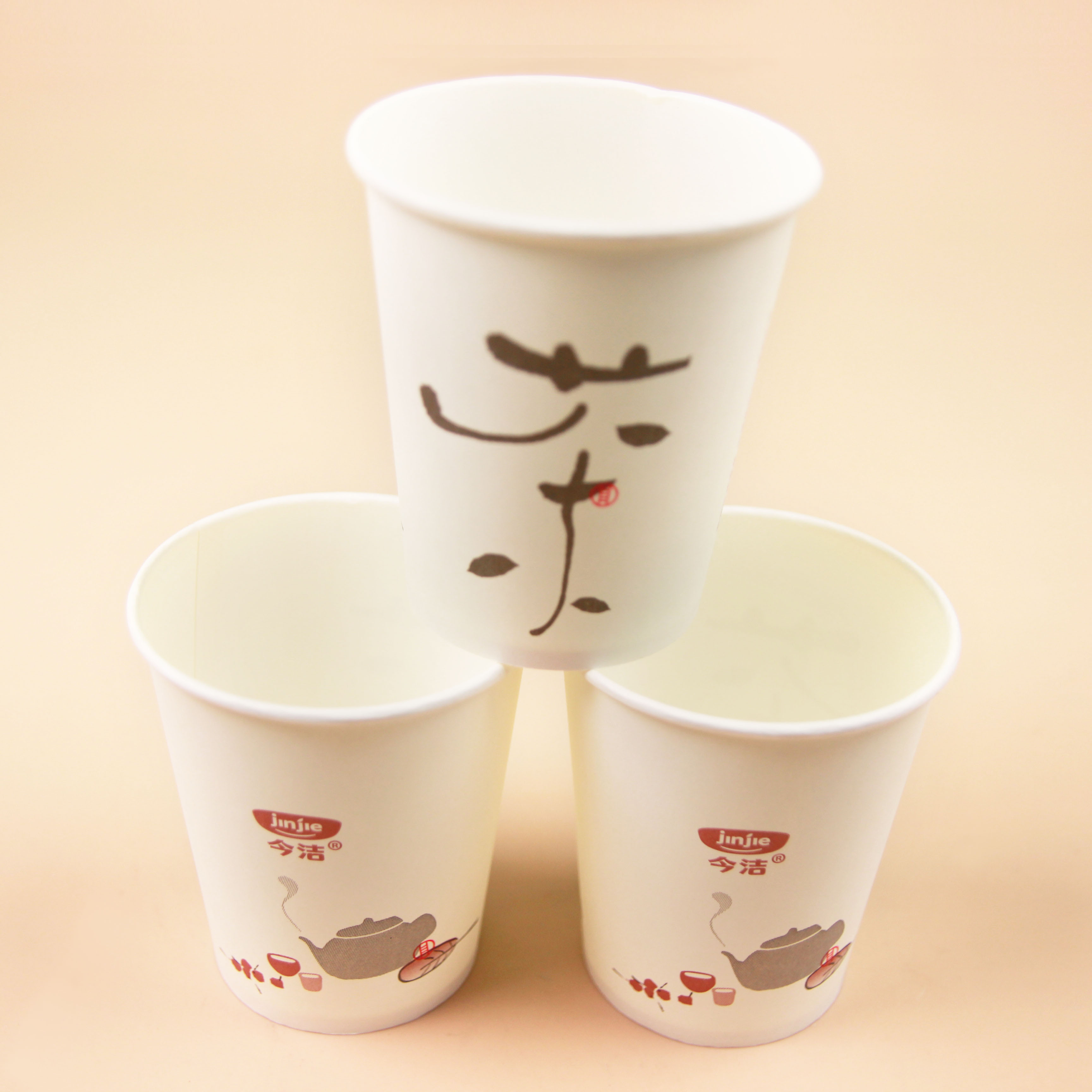 JJ-142 Bear Disposable Paper Cups (28 Pieces) (80/Box)