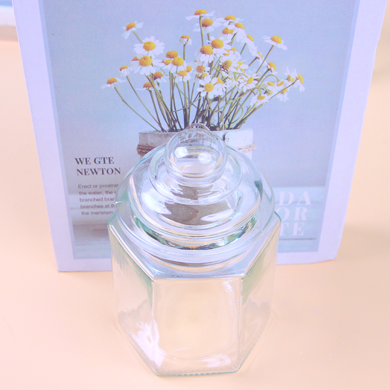 Hexagonal Multi-Purpose Glass Bottle - Ảnh 2