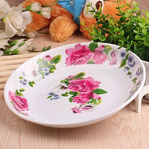 225 printed imitation porcelain plate (22.5*2.5cm)