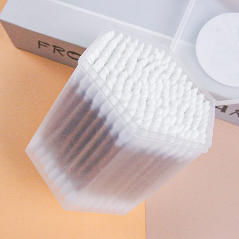 802 flower feather 200 hexagonal cotton swabs - Image 2