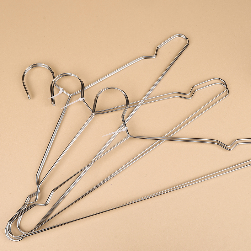 201 two stainless steel non-slip hangers (42cm)