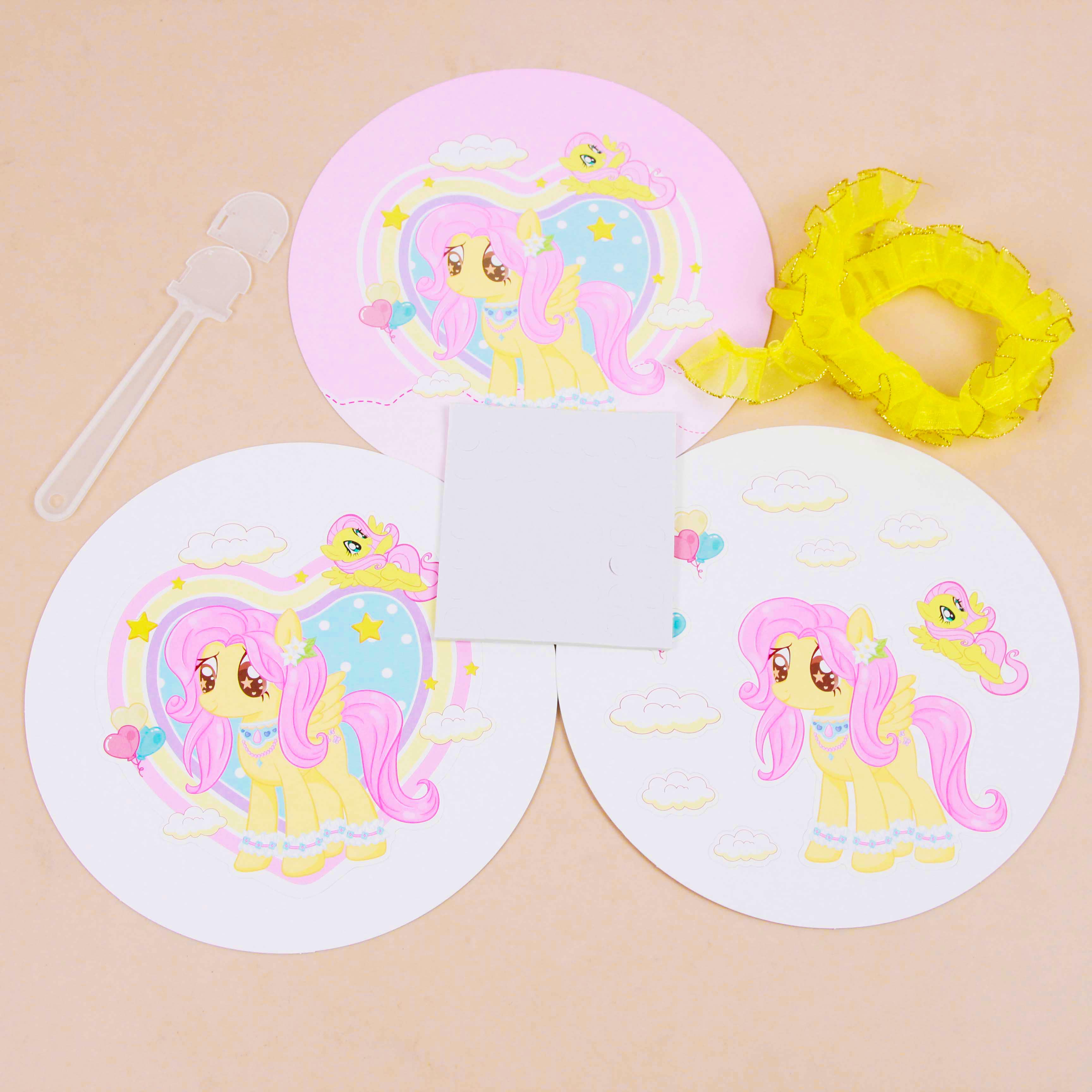 FYK-9073 three-dimensional layered lace fan (DIY) - Image 4