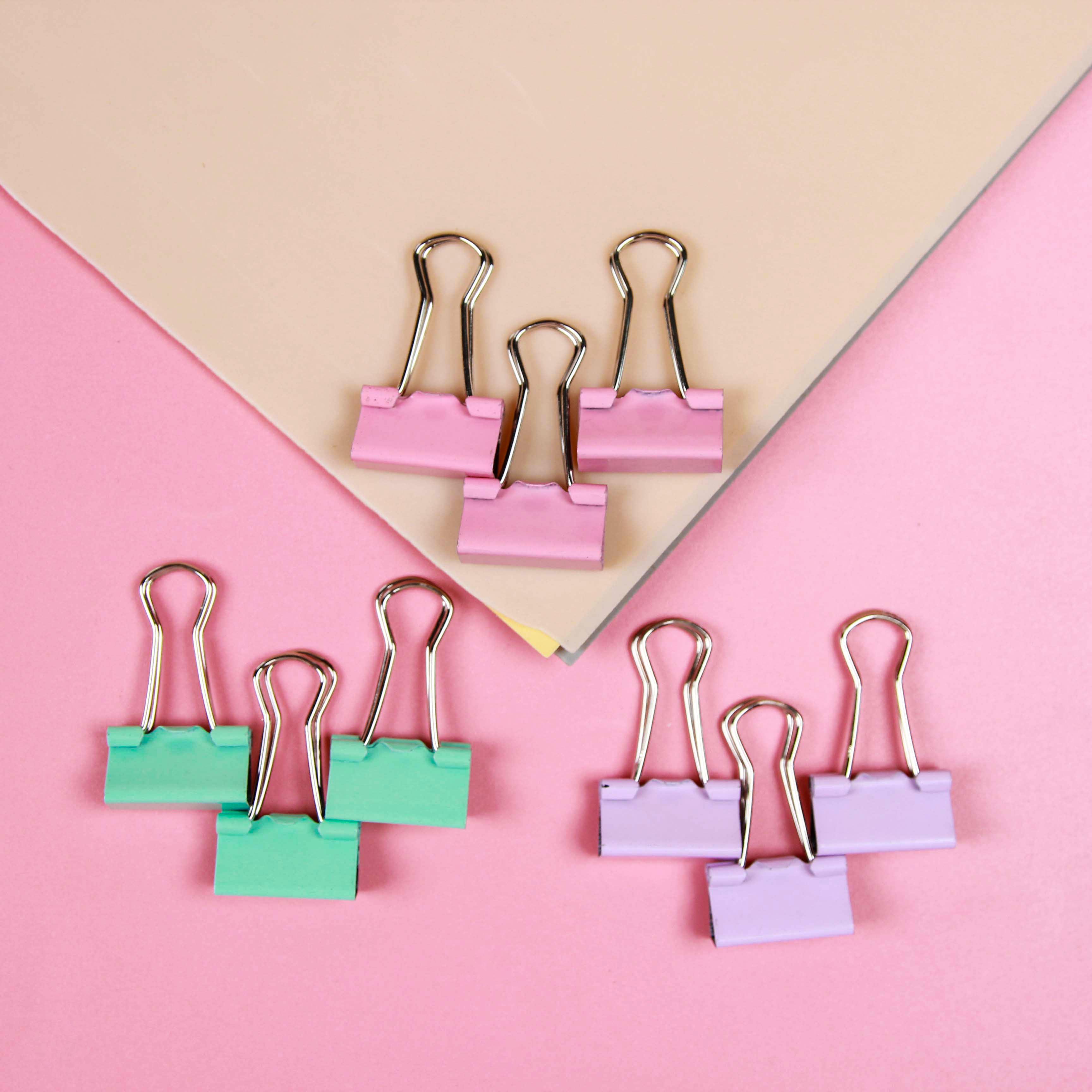 Y15 macaron binder clip (10ps) - 图片 2