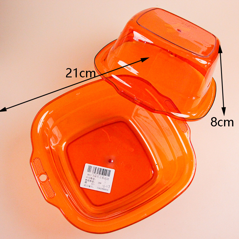 Hc2-3 Double-Ear Square Crystal Basin