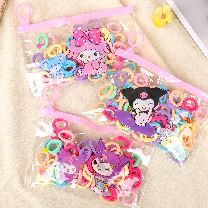 Cartoon zipper bag small terry (color)