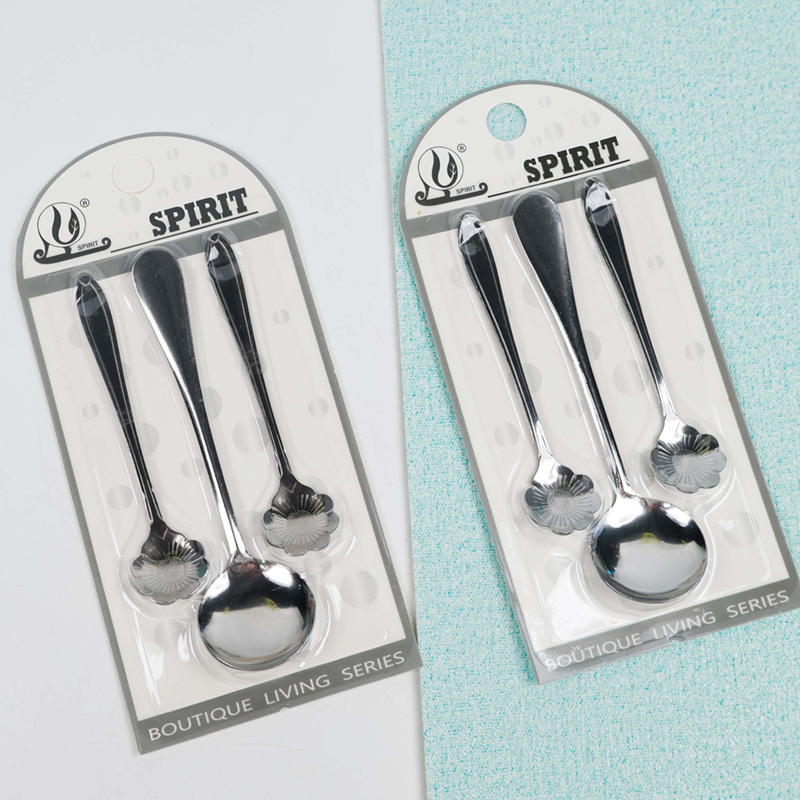 G016 Round Spoon Coffee Spoon Combination - Image 3