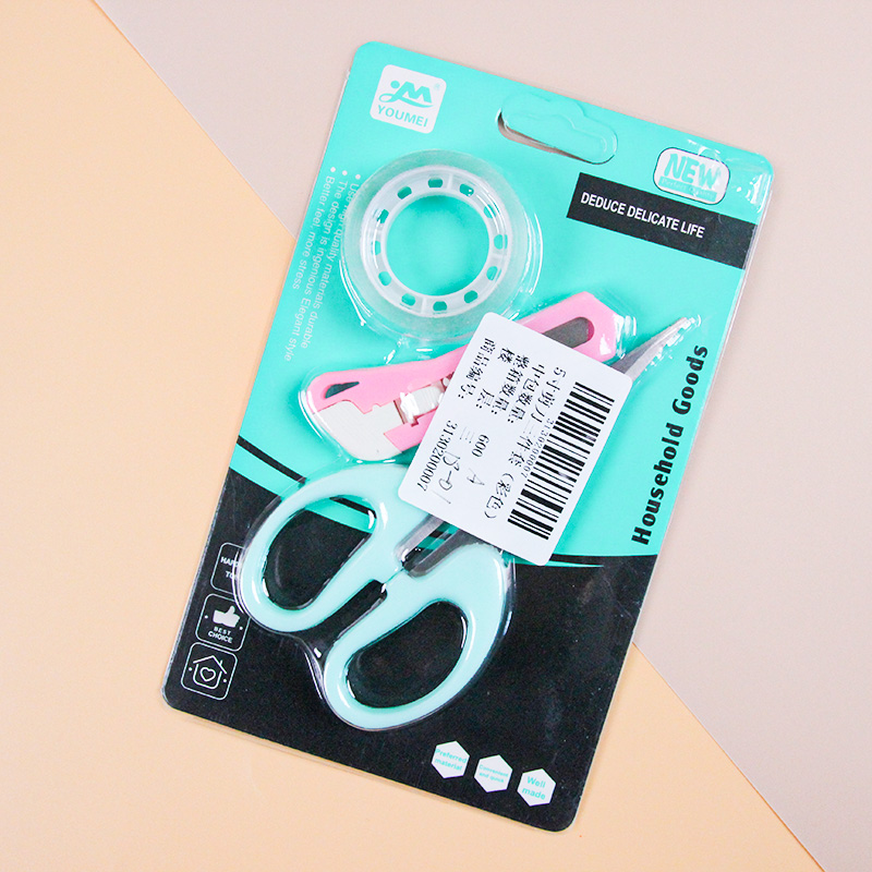 5 Inch Scissors Three-Piece Set (Colorful) - Image 3