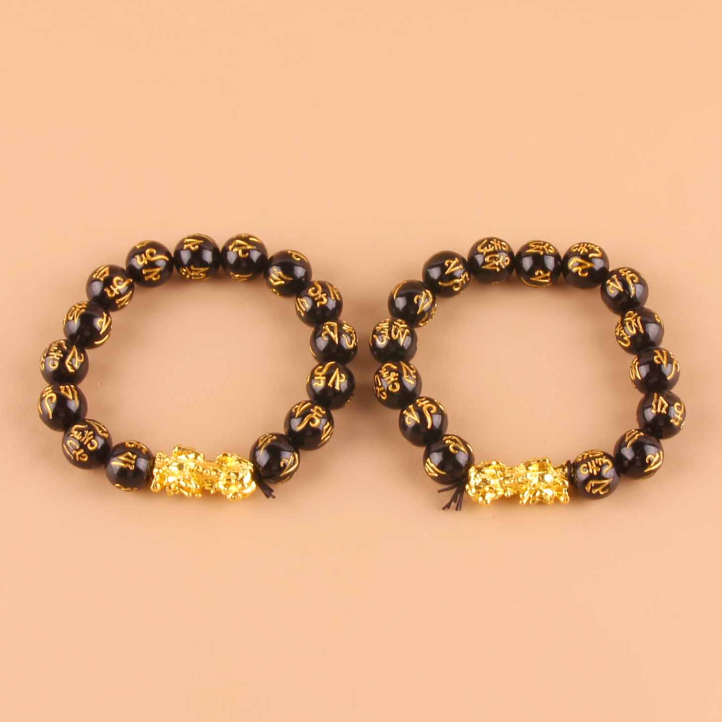 1.2-Printed Gold Pixiu Bracelet - Image 2
