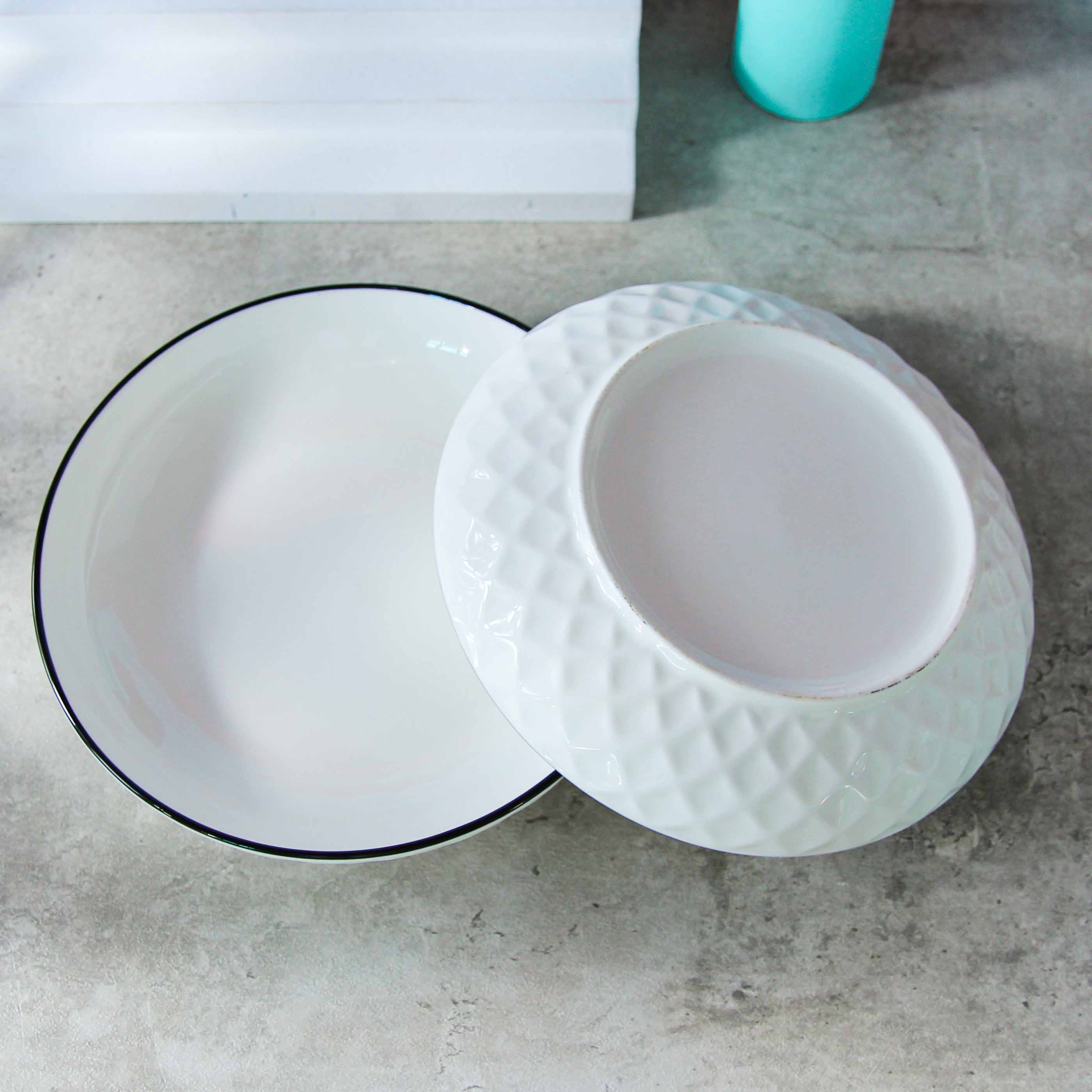 7 inch diamond rose plate