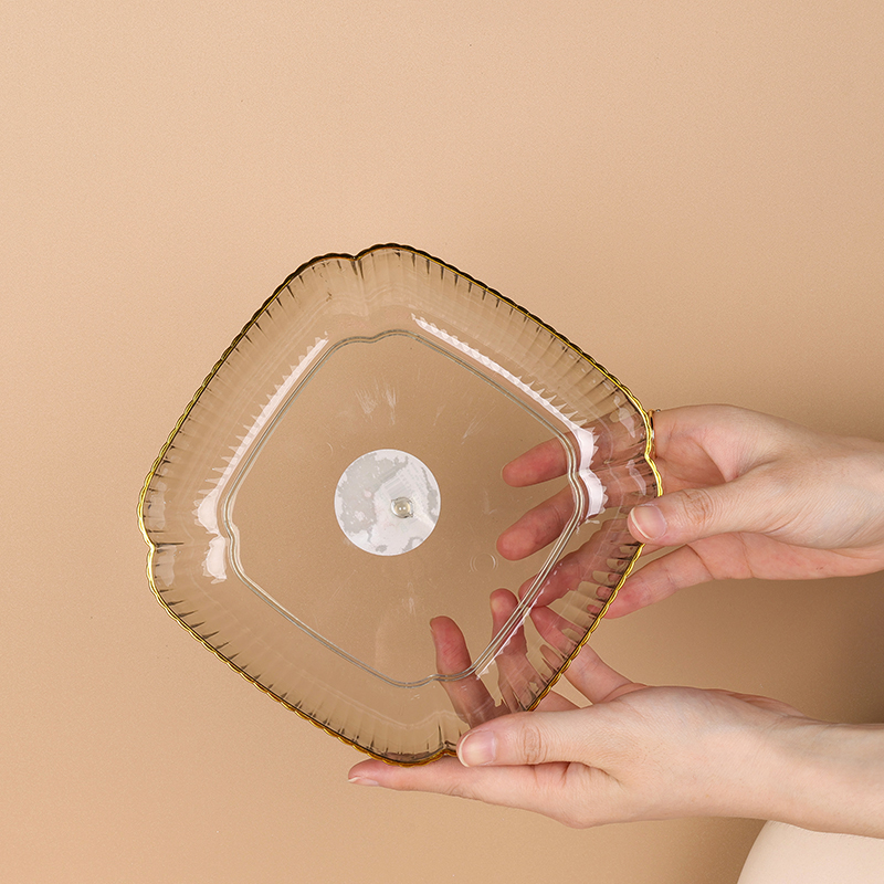 7102 Boutique Bronzing Square Fruit Plate - Image 2