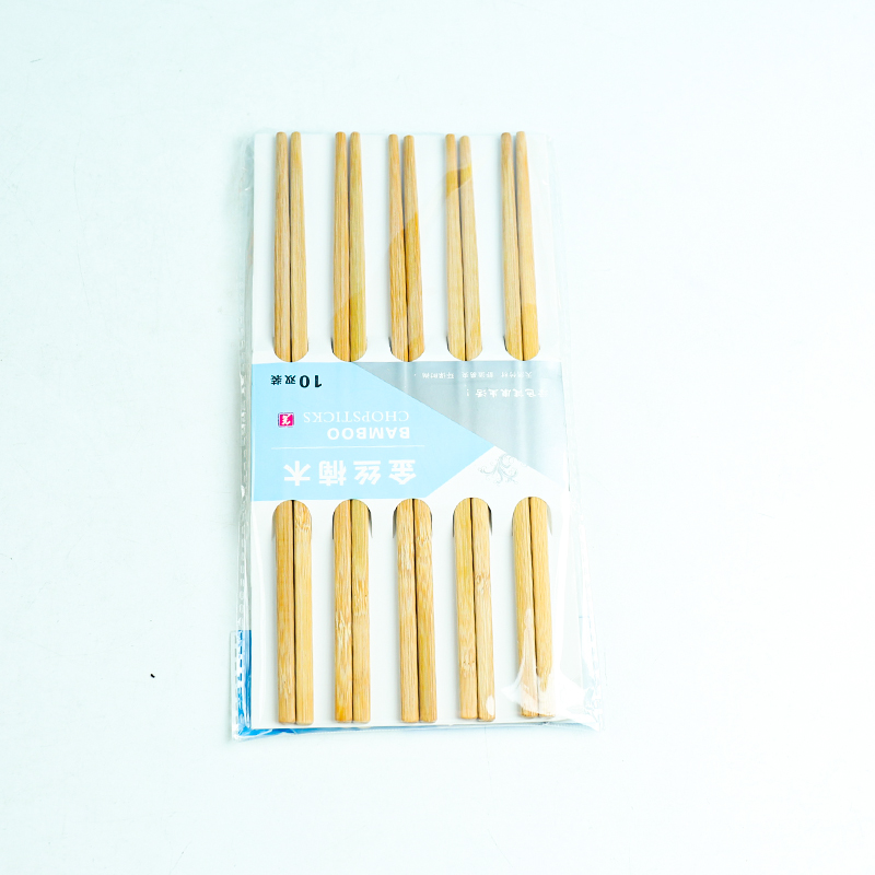 10 pairs of gold wire iron wooden chopsticks 0695 - Image 3
