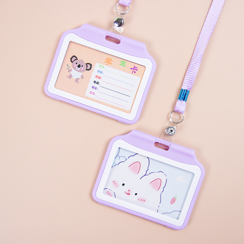 1.0 Two-Tone Long Strap Card Holder (Horizontal) - Image 2