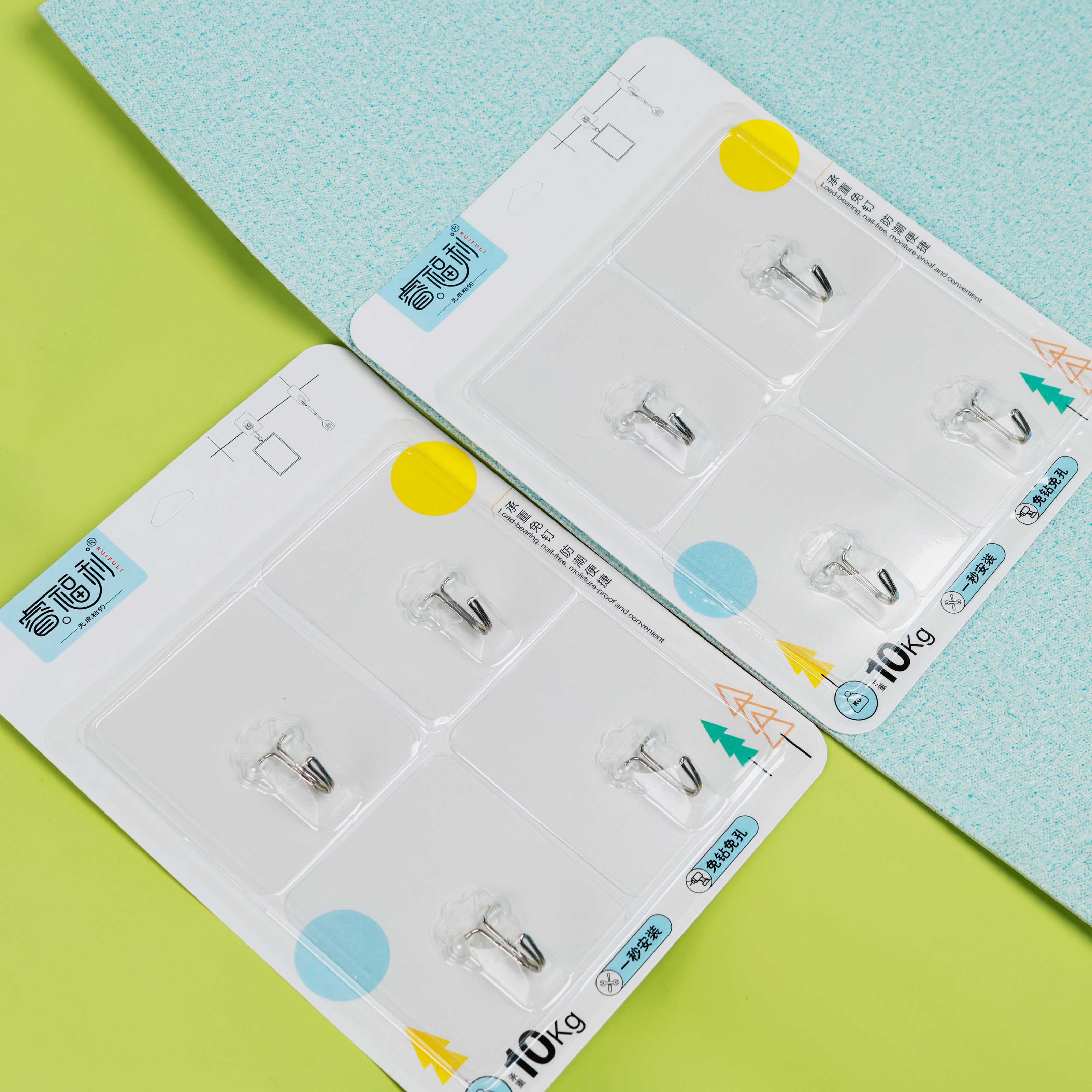 Rui welfare 8004 four seamless sticky hooks (300)